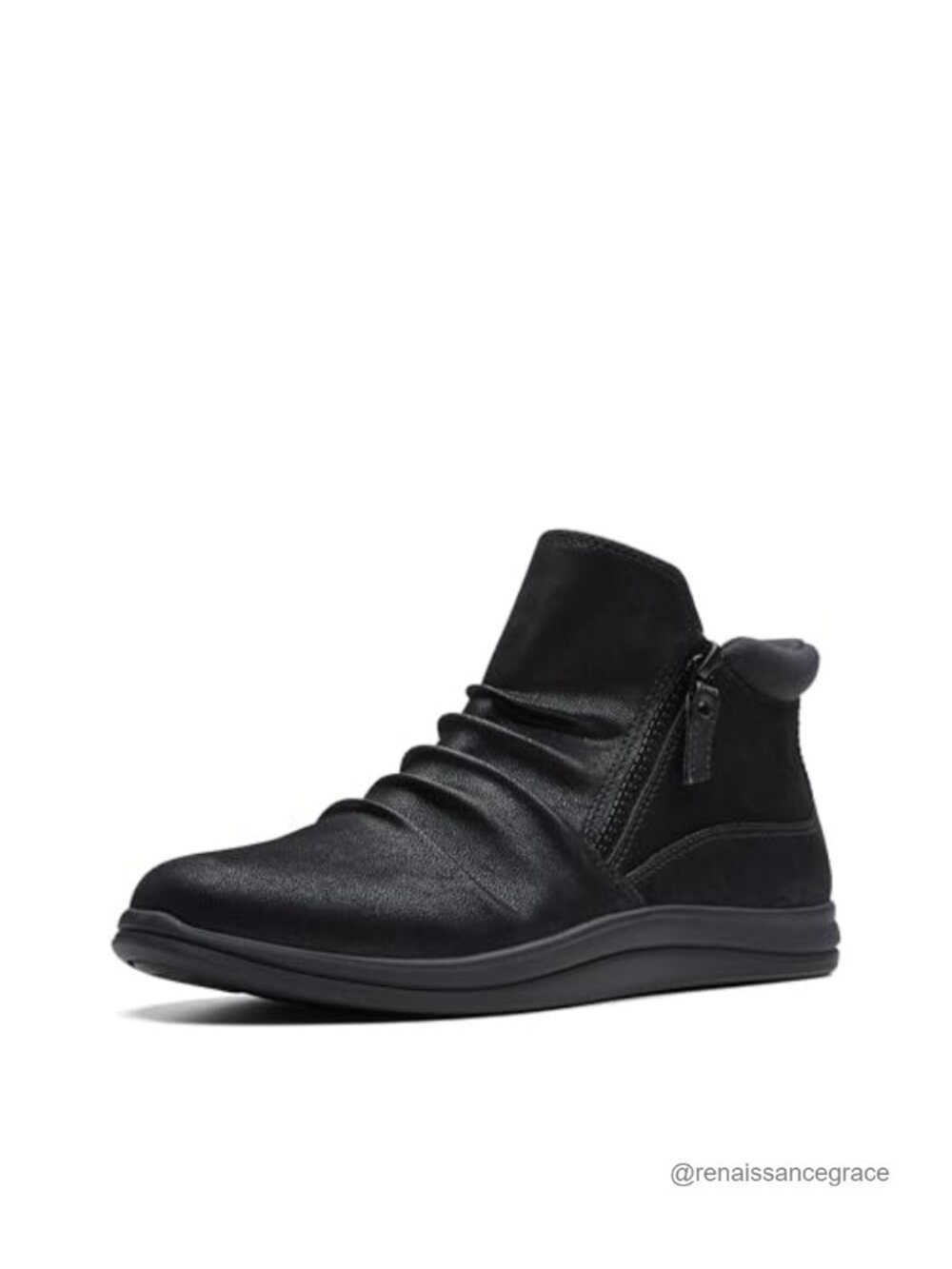 Clarks Cloudsteppers Ankle Bootie Zip-Up Comfort Shoe